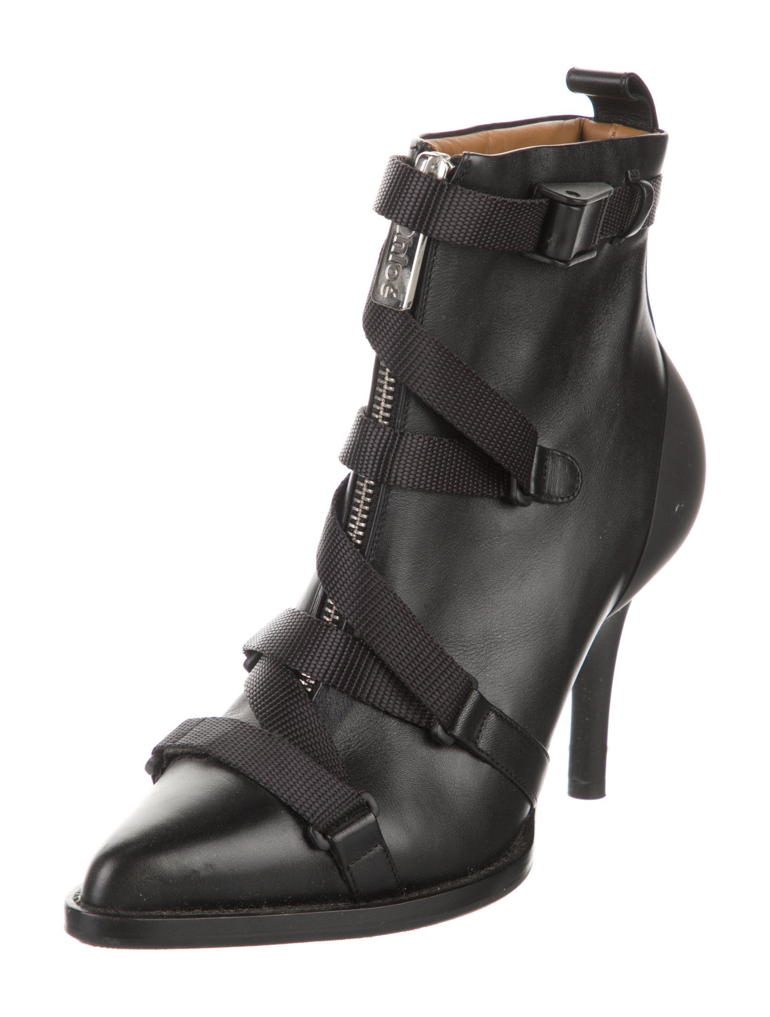 Chloé Leather Moto Boots