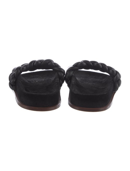 Chloé Leather Braided Accents Slides