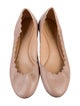 Chloé Leather Scalloped Accent Ballet Flats