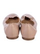 Chloé Leather Scalloped Accent Ballet Flats