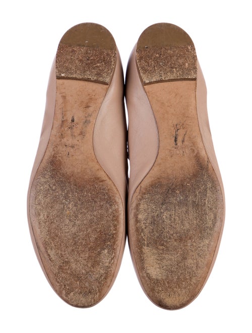 Chloé Leather Scalloped Accent Ballet Flats