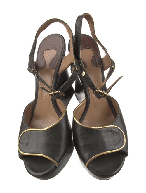 Chloé Leather Slingback Sandals