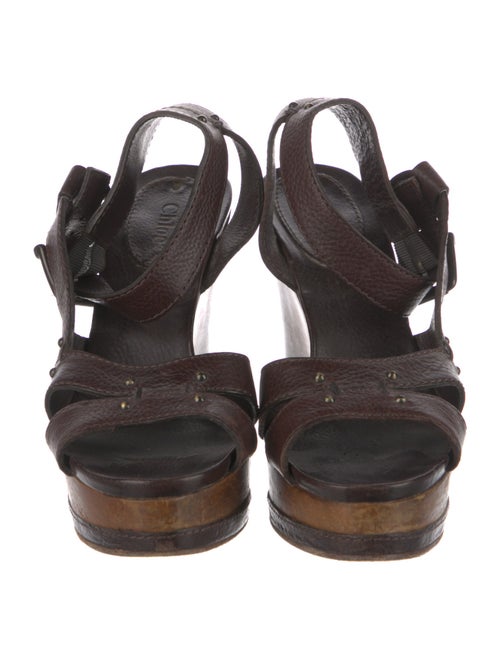 Chloé Leather Studded Accents Sandals