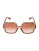 Chloé Oversize Gradient Sunglasses