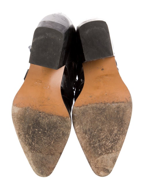 Chloé Leather Cutout Accent Lace-Up Boots