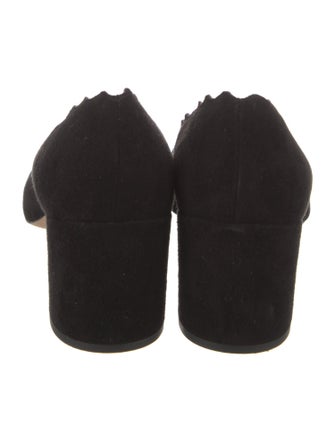 Chloé Suede Scalloped Accent Pumps