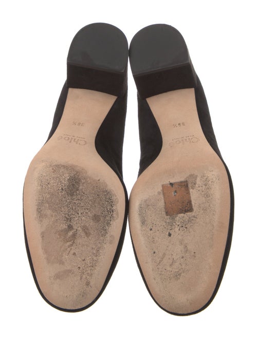 Chloé Suede Scalloped Accent Pumps