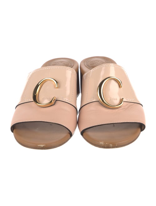 Chloé Leather Cutout Accent Mules