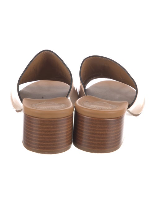Chloé Leather Cutout Accent Mules