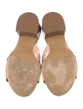 Chloé Leather Cutout Accent Mules