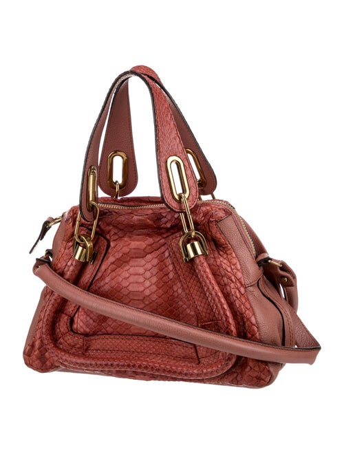 Chloé Snakeskin Top Handle Bag