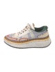 Chloé Colorblock Pattern Mesh Accents Sneakers