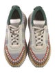 Chloé Colorblock Pattern Mesh Accents Sneakers