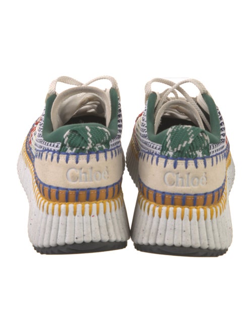 Chloé Colorblock Pattern Mesh Accents Sneakers