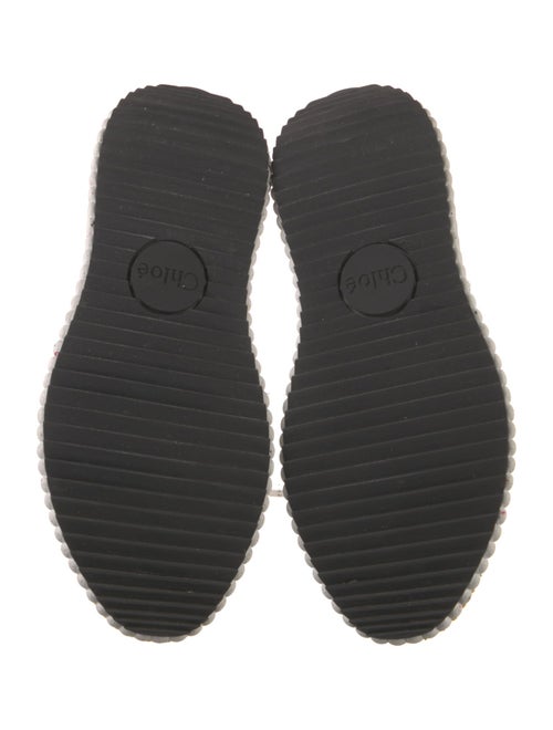 Chloé Colorblock Pattern Mesh Accents Sneakers