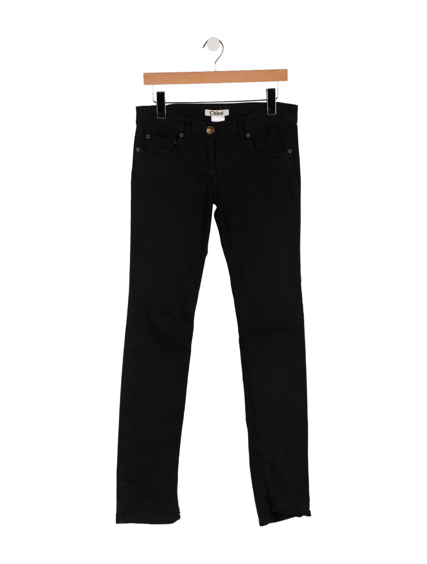 Chloé Mid-Rise Straight Leg Jeans