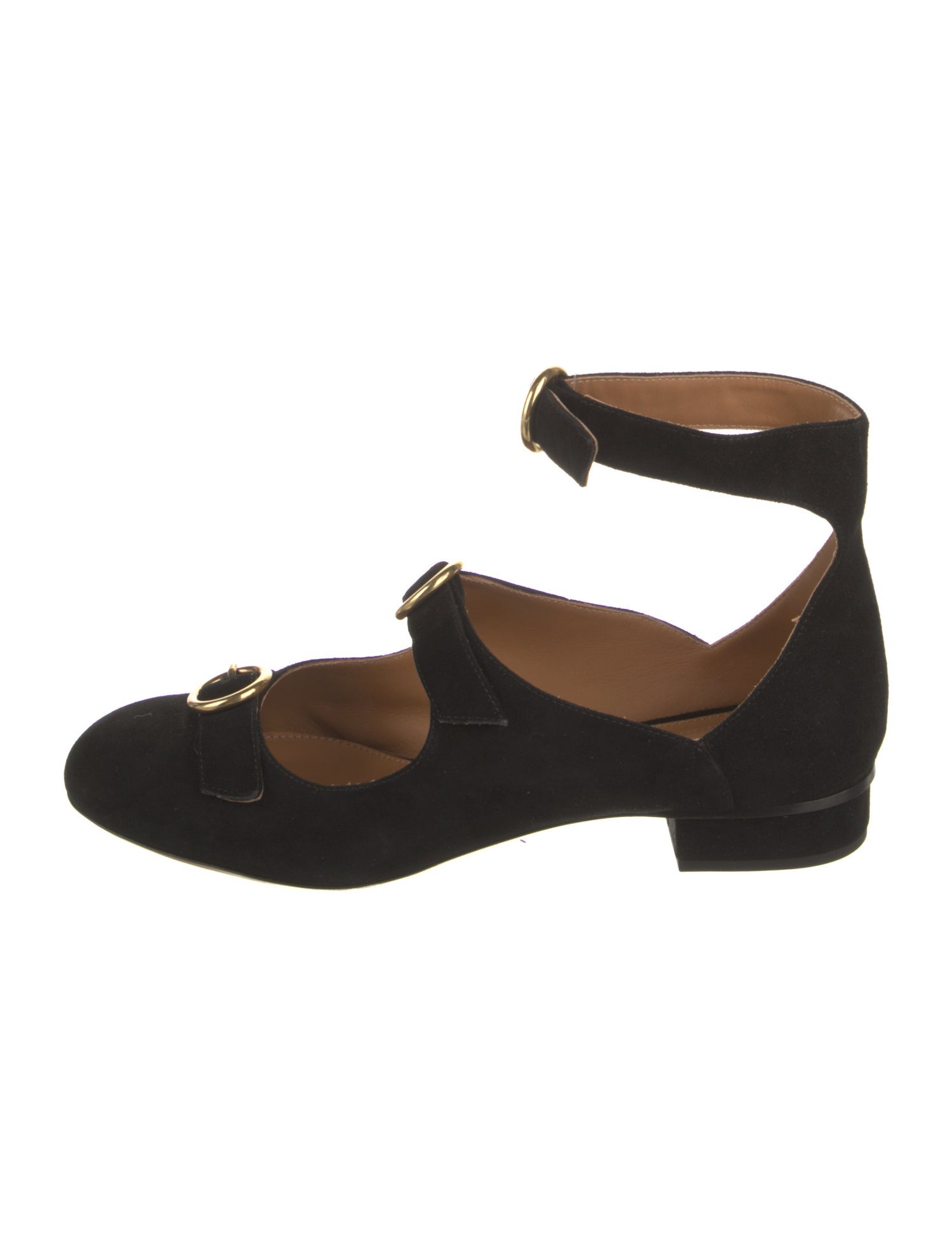 Chloé Suede D'Orsay Flats