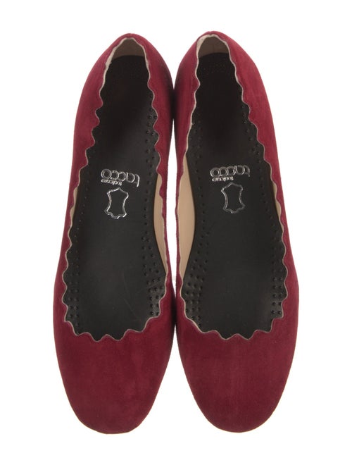 Chloé Suede Scalloped Accent Pumps
