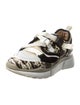Chloé Leather Colorblock Pattern Sneakers