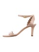 Chloé Leather Scalloped Accent Slingback Sandals