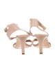 Chloé Leather Scalloped Accent Slingback Sandals