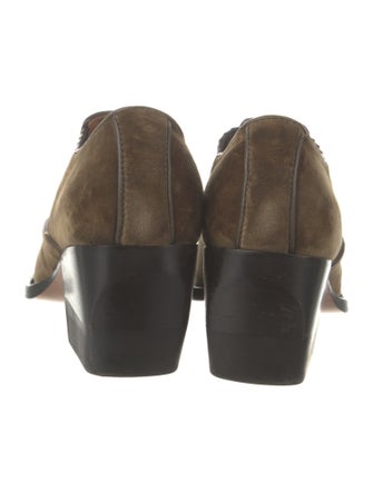 Chloé Suede Whipstitch Trim Boots