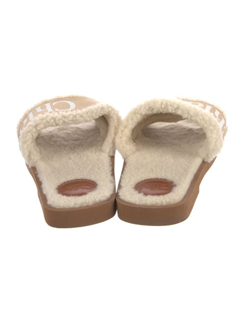 Chloé Canvas Animal Print Slides