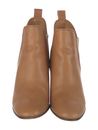 Chloé Leather Whipstitch Trim Chelsea Boots