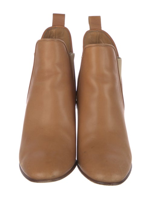 Chloé Leather Whipstitch Trim Chelsea Boots