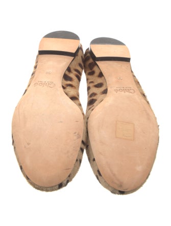 Chloé Ponyhair Animal Print Ballet Flats