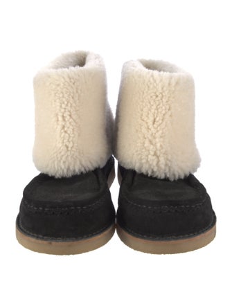 Chloé Suede Fur Trim Boots