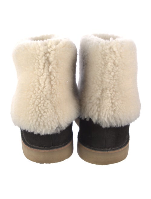 Chloé Suede Fur Trim Boots