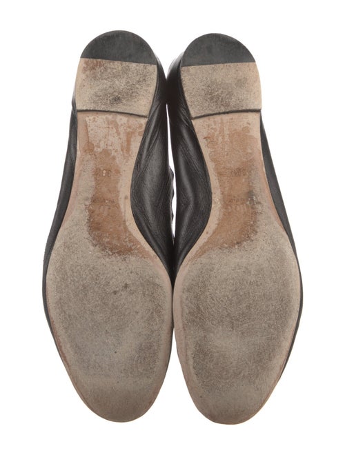 Chloé Leather Scalloped Accent Ballet Flats