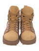 Chloé Suede Colorblock Pattern Lace-Up Boots