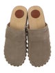 Chloé Suede Studded Accents Mules