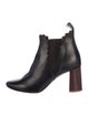 Chloé Leather Scalloped Accent Chelsea Boots
