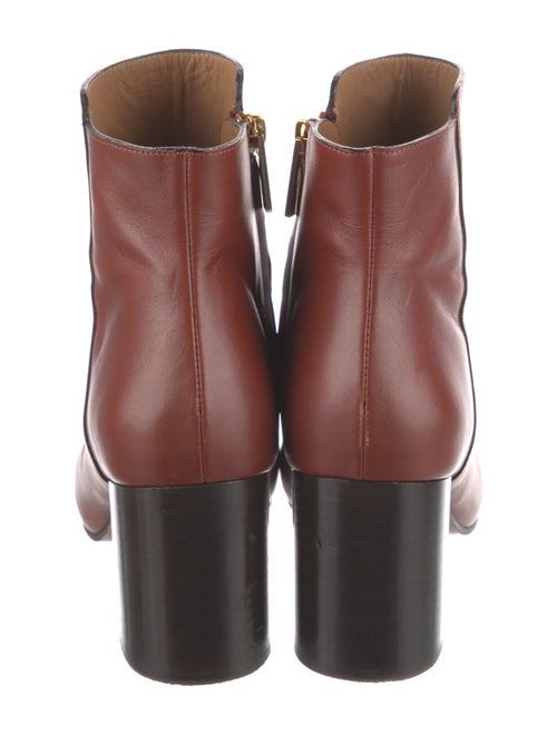 Chloé Leather Colorblock Pattern Lace-Up Boots