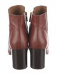 Chloé Leather Colorblock Pattern Lace-Up Boots