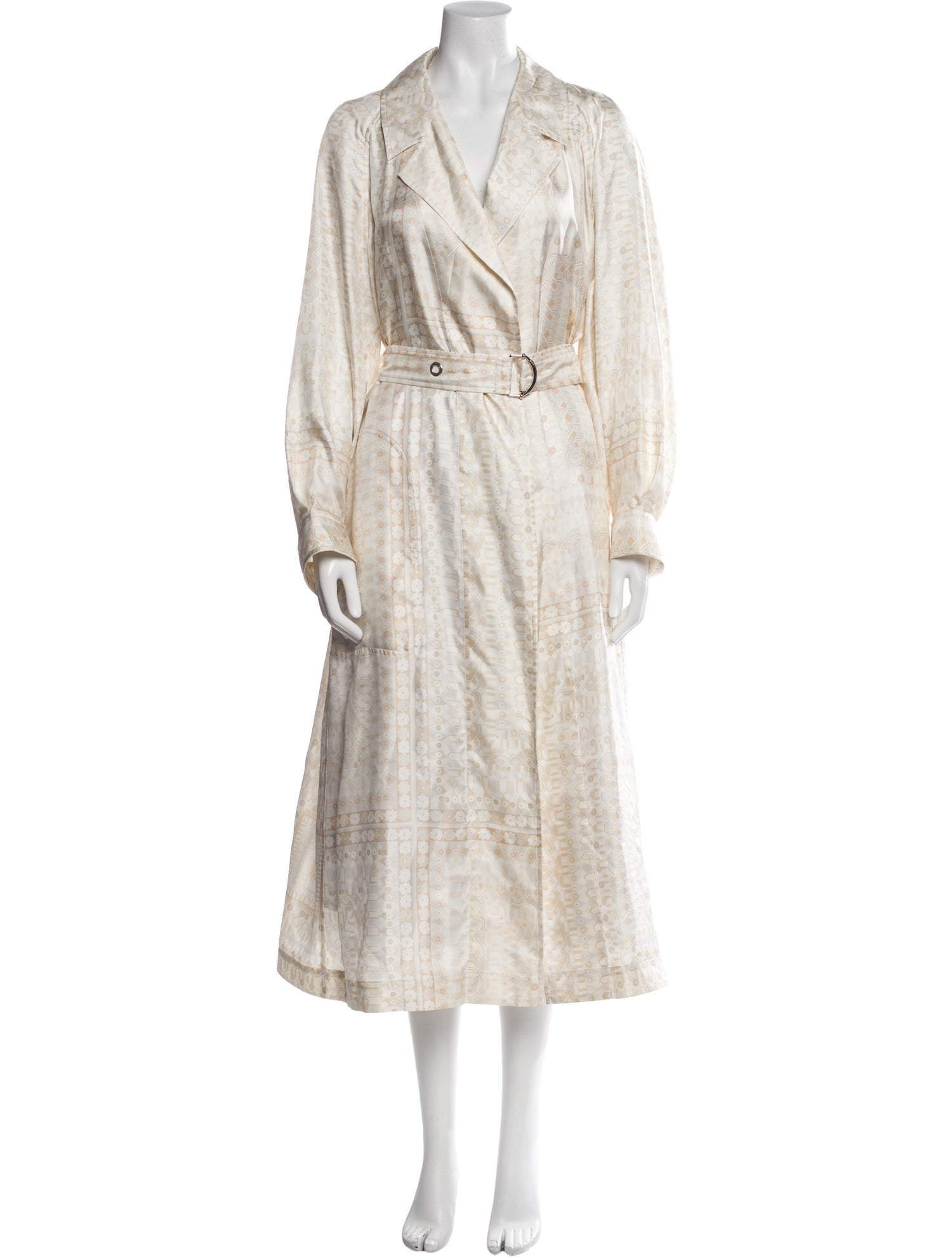 Chloé Silk Printed Trench Coat