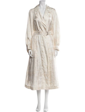 Chloé Silk Printed Trench Coat