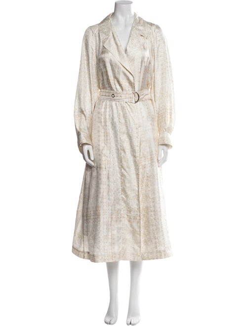 Chloé Silk Printed Trench Coat