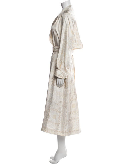 Chloé Silk Printed Trench Coat