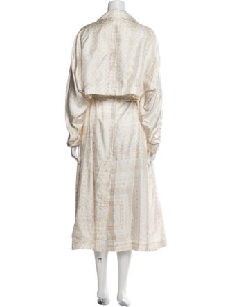 Chloé Silk Printed Trench Coat
