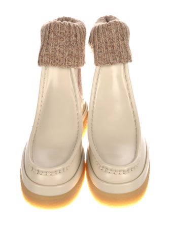 Chloé Leather Colorblock Pattern Chelsea Boots