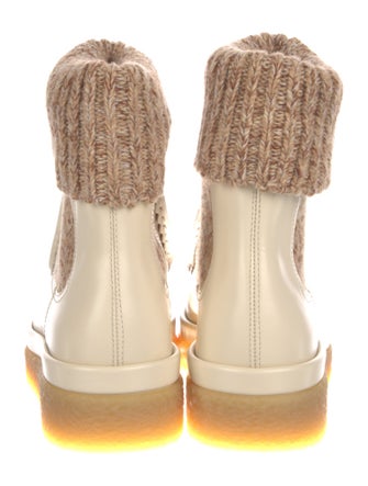 Chloé Leather Colorblock Pattern Chelsea Boots