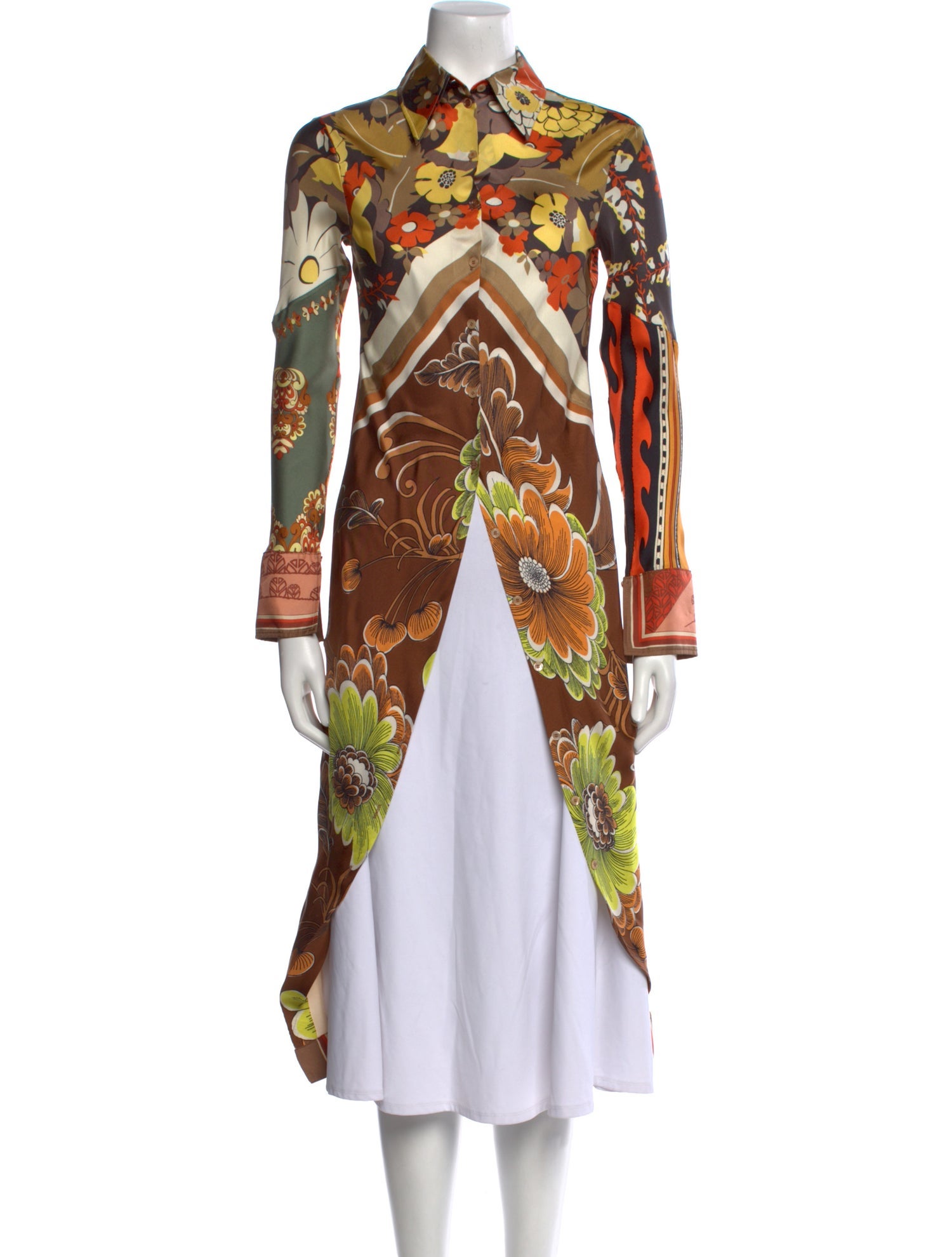 Chloé Silk Floral Print Tunic