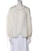 Chloé Silk Scoop Neck Blouse