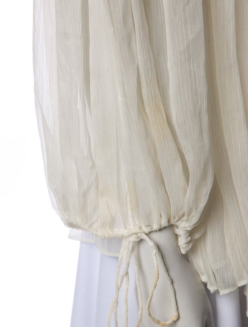 Chloé Silk Scoop Neck Blouse