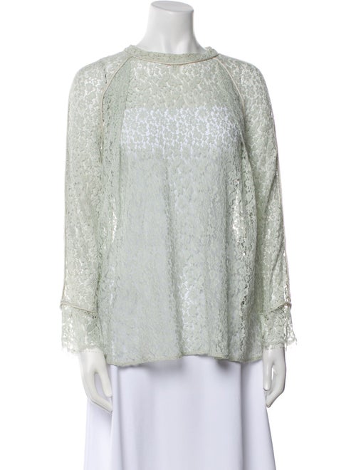 Chloé Lace Bateau Neckline Blouse