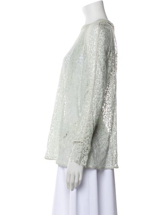 Chloé Lace Bateau Neckline Blouse